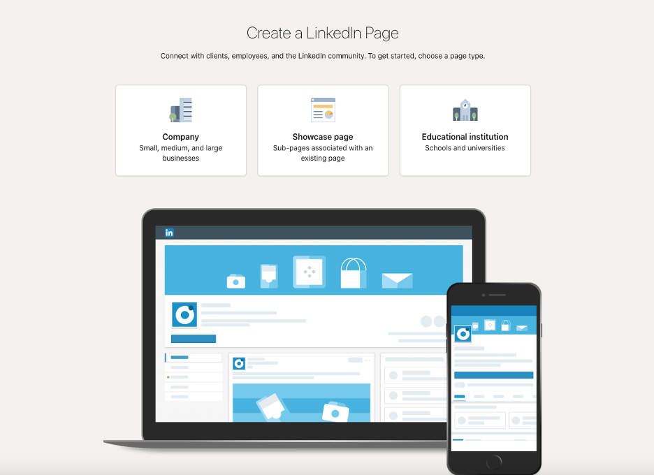 Creating a LinkedIn page