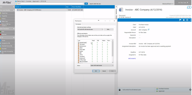 M-Files permissions