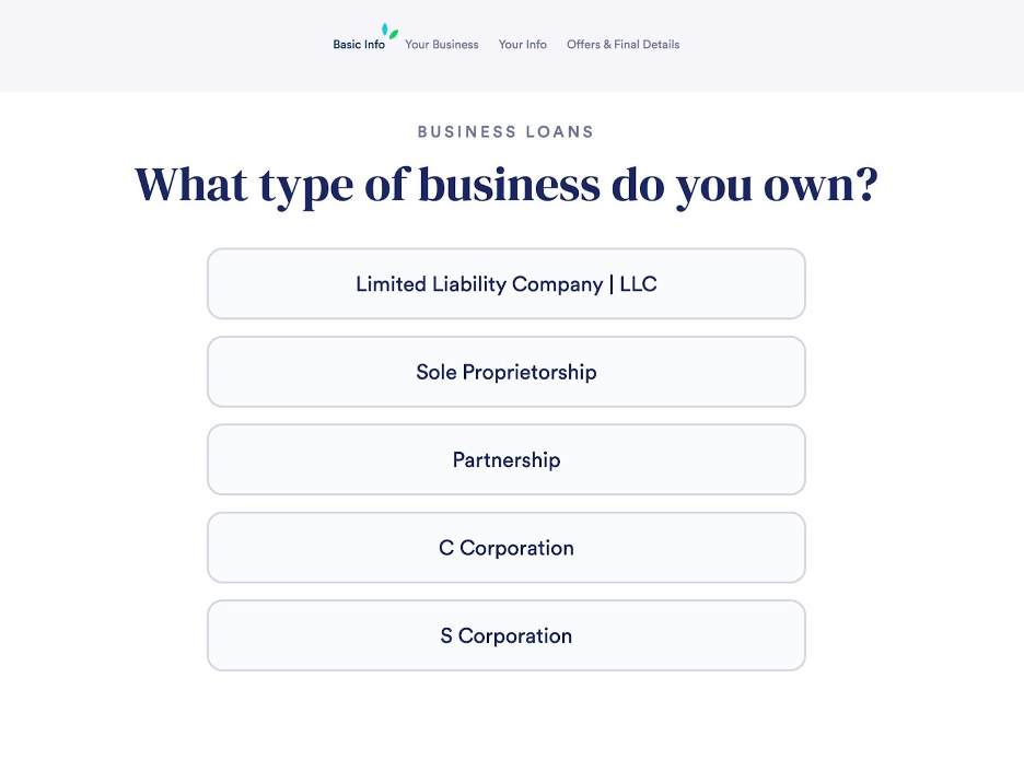 Businessloans.com application
