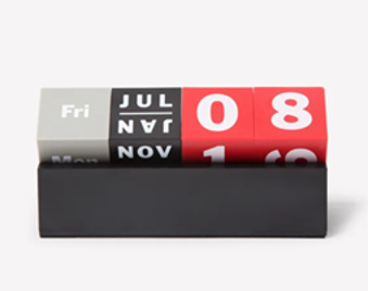Block daily calendar