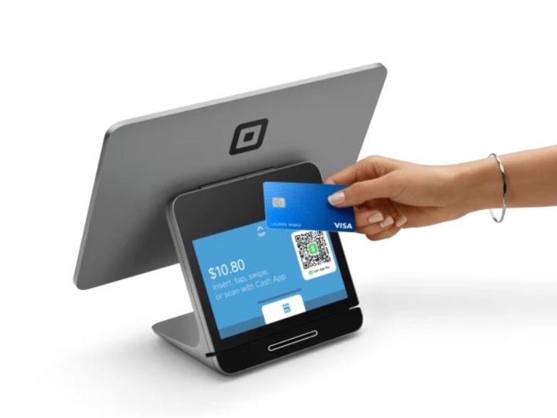 Square POS on a tablet