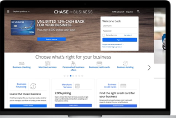 Chase homepage