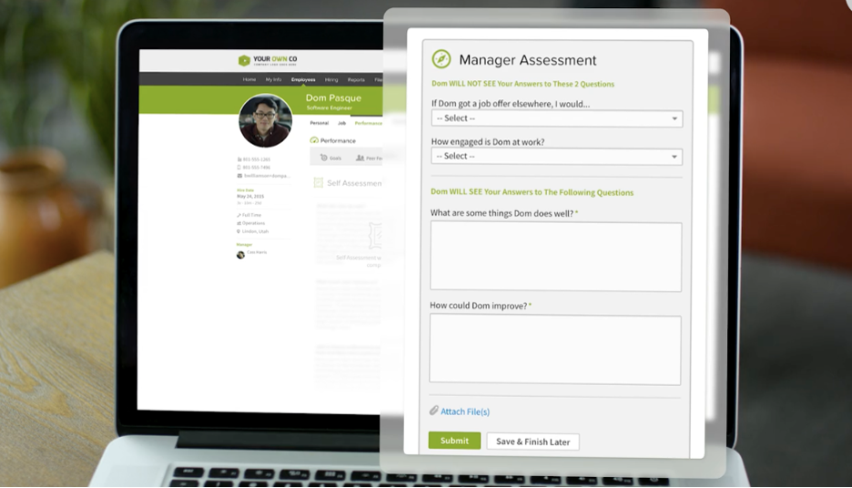 BambooHR manager assessment tools