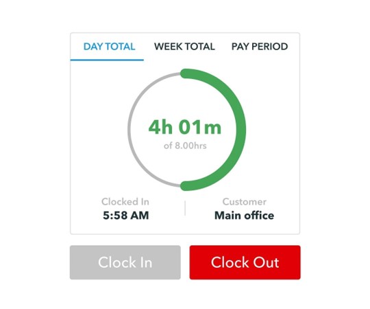 QuickBooks Time location confirmation