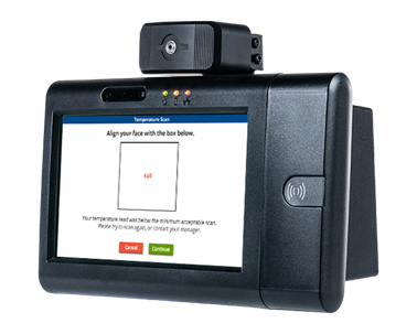 TimeClock Plus thermal sensor