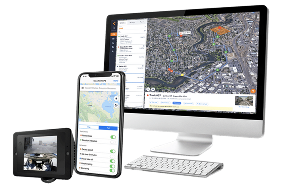 ClearPathGPS on a desktop and mobile device
