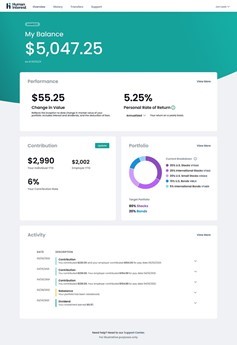 Human Interest dashboard