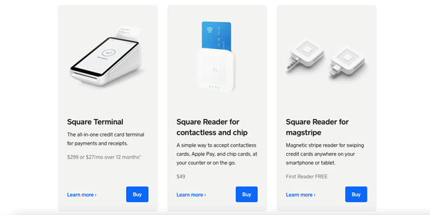 Credit Card Terminal for Processing Payments, Square Terminal