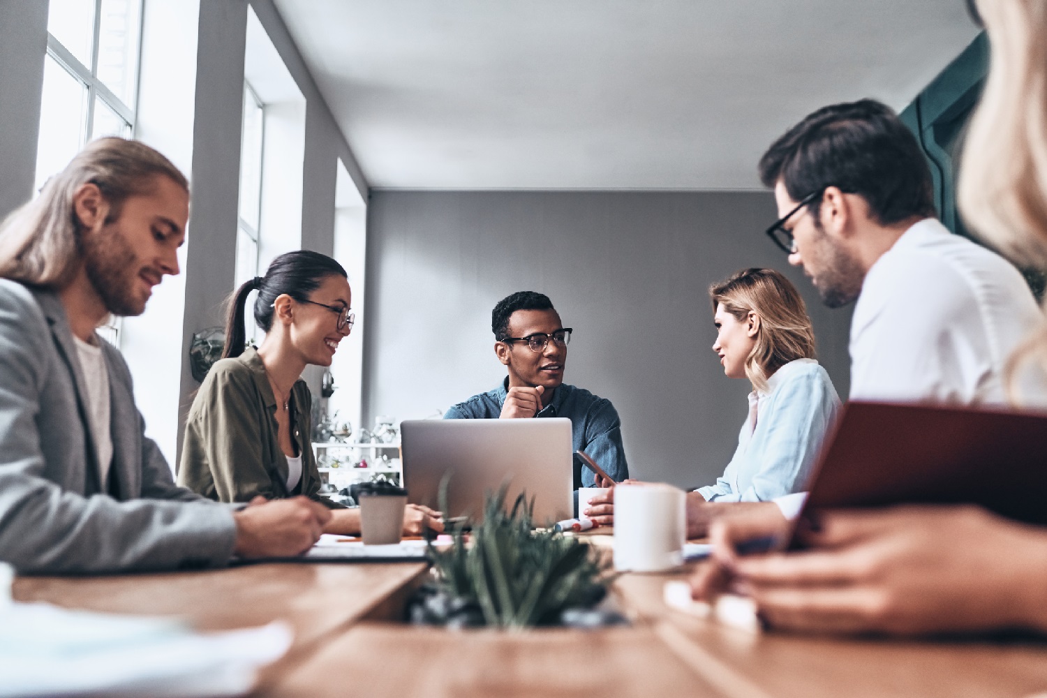 People Working Together As A Team