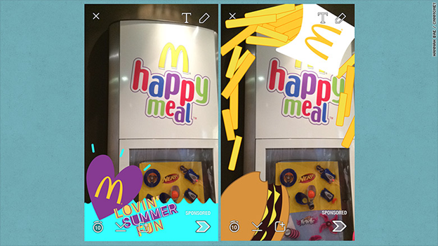 McDonald's Snapchat filter