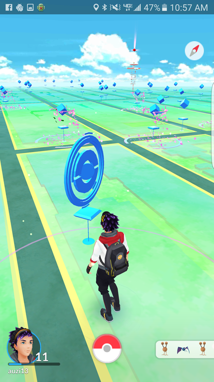 Screenshot of Pokemon Go