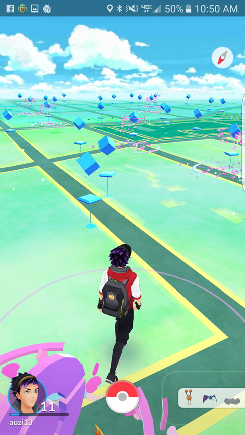 Screenshot of Pokemon Go