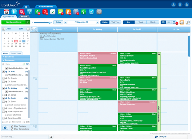 CareCloud scheduler