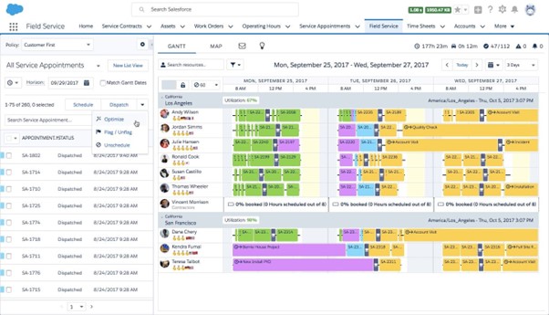 Salesforce Service Cloud appointment tracking