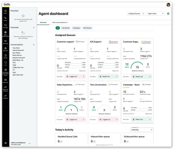 GoTo Contact Center agent overview