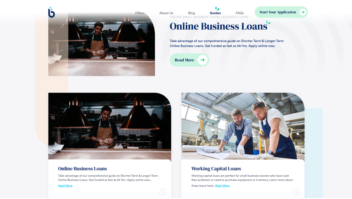 Businessloans.com online resources