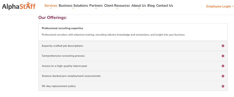 AlphaStaff recruiting tools