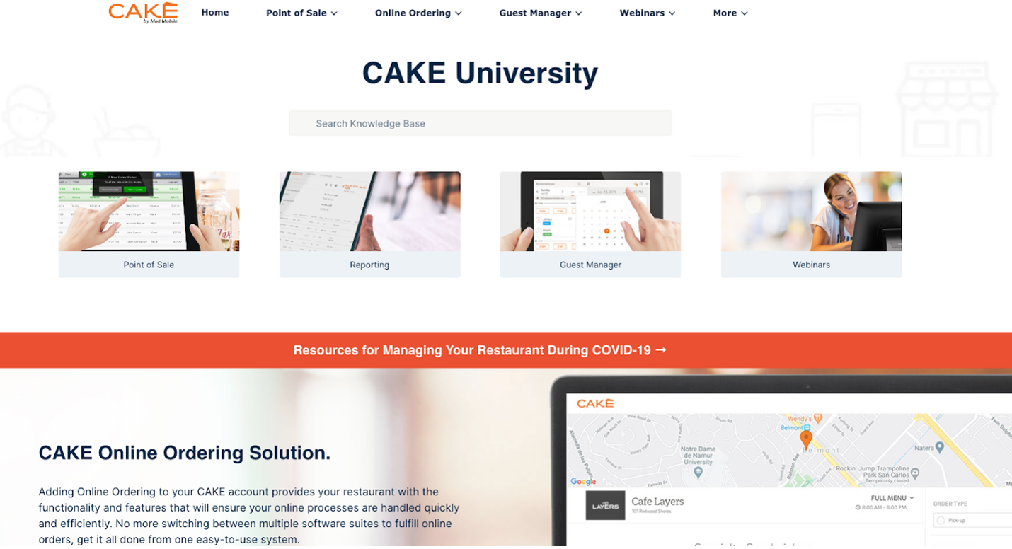 Cake University resources