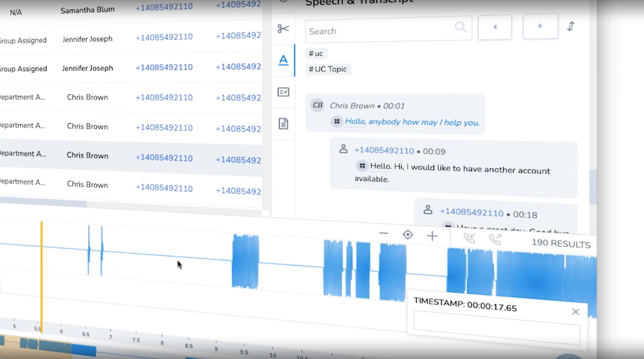 8x8 call recording and transcribing