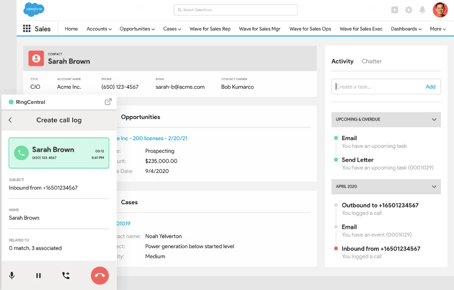 RingCentral integrations