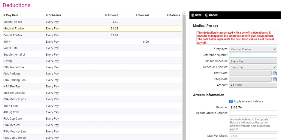 isolved automatic payroll deductions