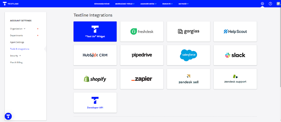 Textline integrations